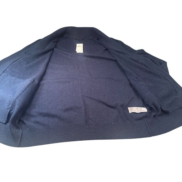 Banana Republic Cardigan Mens Shawl Collar Sweater Button Up Cotton Jacket - Picture 7 of 16